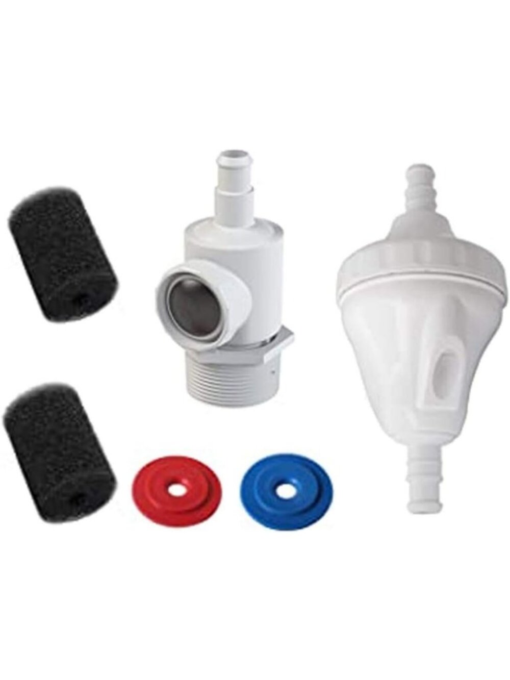 Universal Pool Cleaner Backup Valve & Wall Fitting Connector Assembly